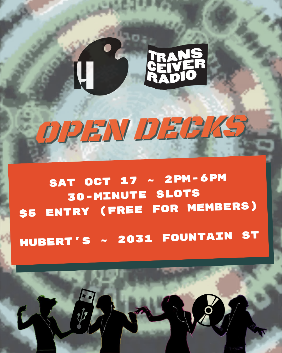 Open Decks, Saturday Oct 17 2pm-6pm